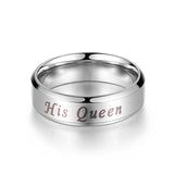 "His Queen & Her King" Couples Ring