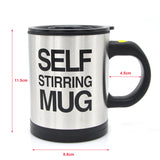 Self Stirring Stainless Steel Coffee Smart Mug /Double Insulated Stainless Steel Cup 400ml