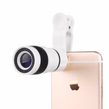 8X Zoom Smart Phone Telephoto Camera Lens / Special Design Clip for iPhone Samsung HTC Smart Phones