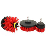 Power Drill Scrubber Cleaning Brush -3pc / for Bathroom Surfaces Tub Shower Tile Grout Etc