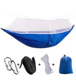 Mosquito Net Travel Hammock Tent W/ Adjustable Straps And Carabiners