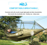 Mosquito Net Travel Hammock Tent W/ Adjustable Straps And Carabiners