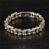 Men's Luxury Stainless Steel Motorcycle Chain Bracelet