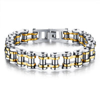 Men's Luxury Stainless Steel Motorcycle Chain Bracelet