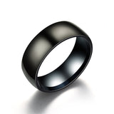 Titanium Men's Ring -Matte Black